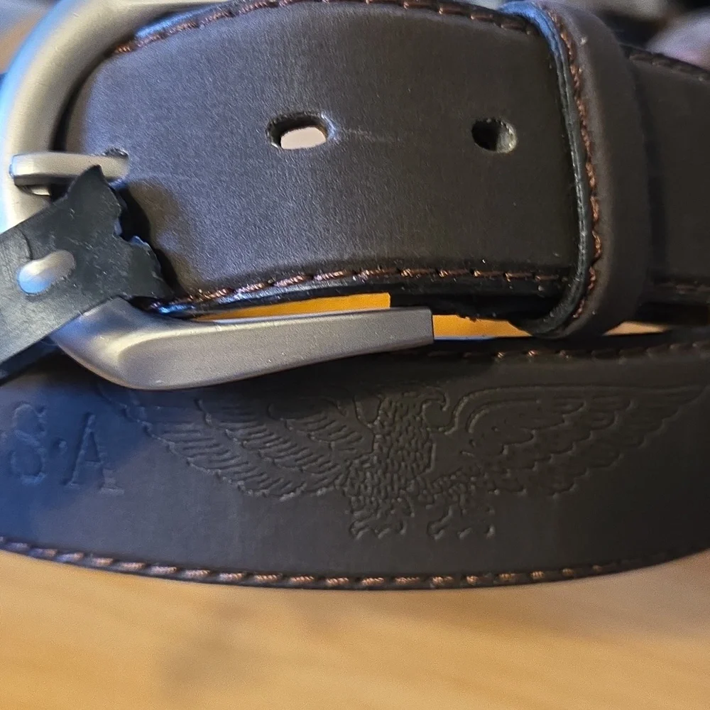 U.S.A. Eagle Leather Belt